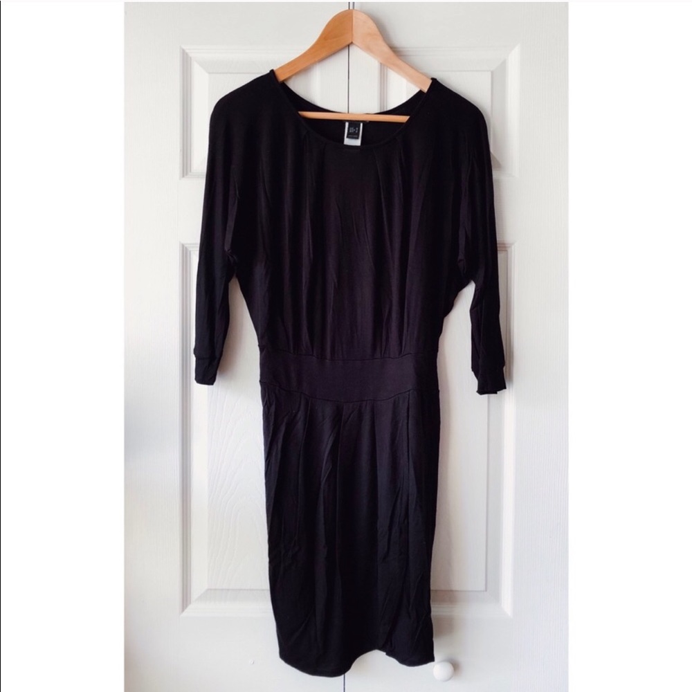 Mango MNG Casual Sportswear Black Jersey Dress S